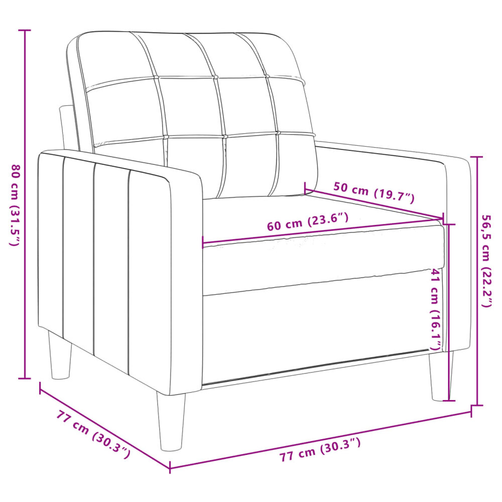 4-delige Loungeset met kussens en bolsters fluweel geel
