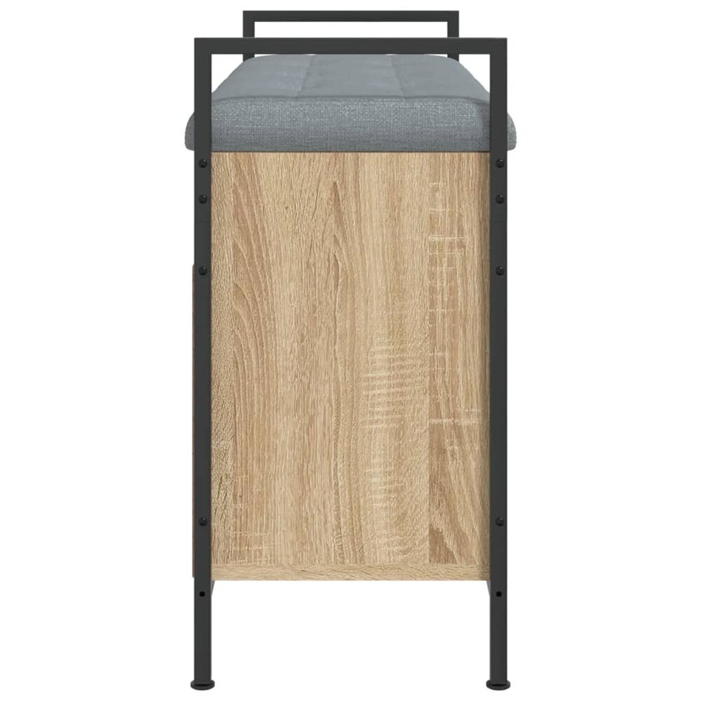 Schoenenbank 85,5x32x57,5 cm bewerkt hout sonoma eikenkleurig