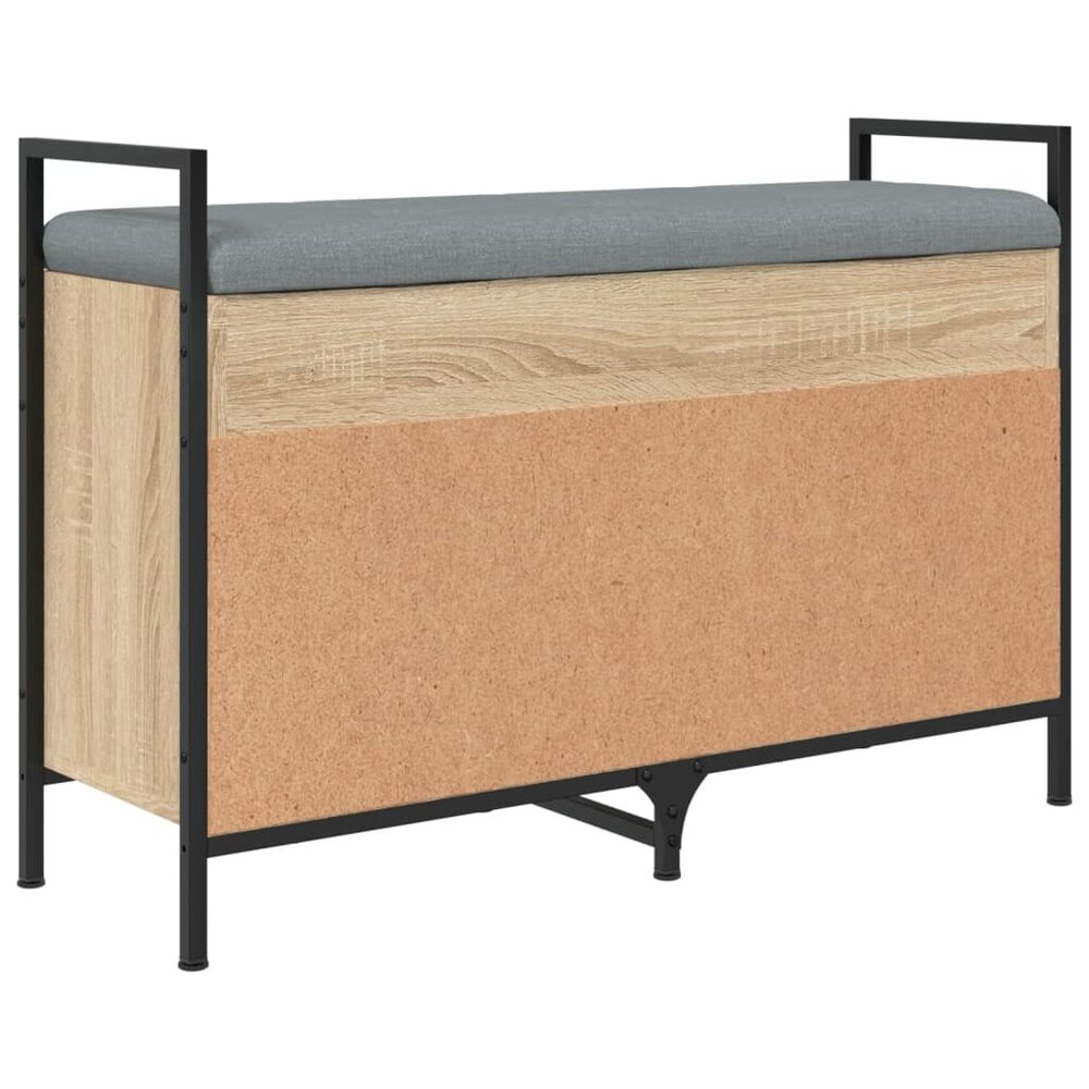 Schoenenbank 85,5x32x57,5 cm bewerkt hout sonoma eikenkleurig