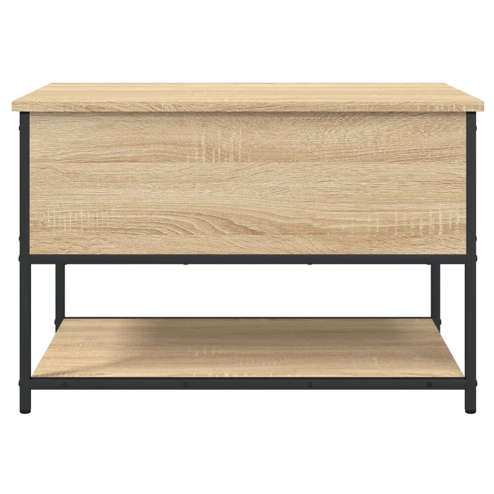 Opbergbankje 70x42,5x47 cm bewerkt hout sonoma eikenkleurig