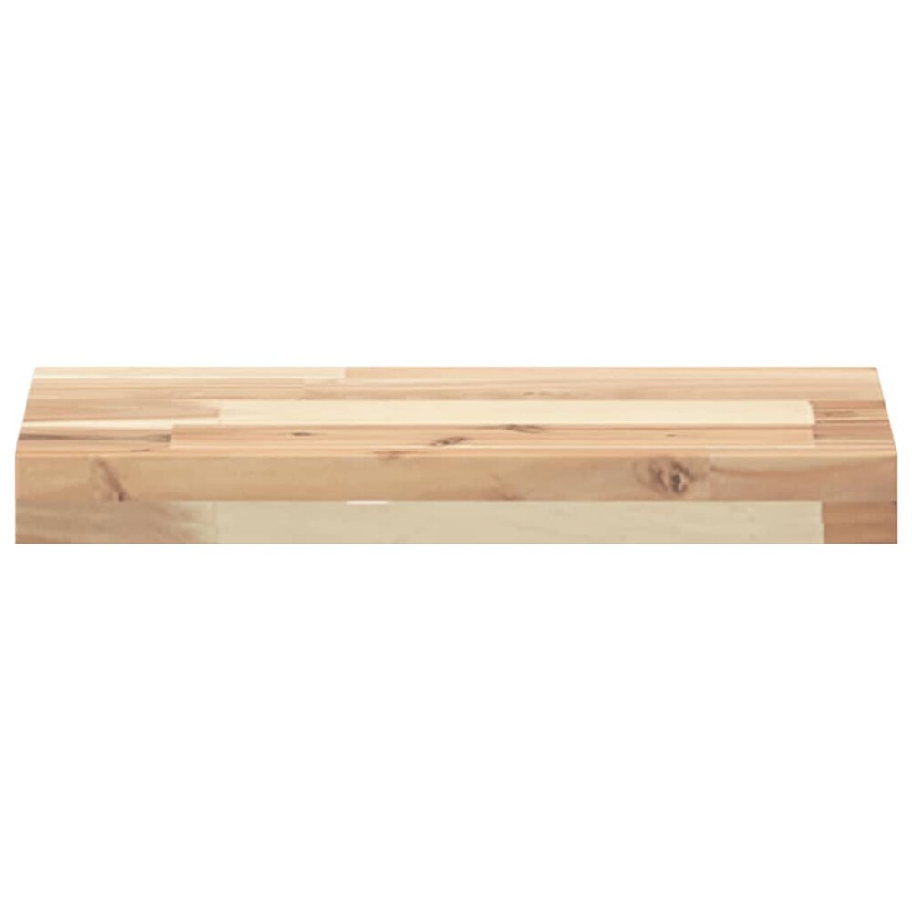 Wandschappen 4 st zwevend 40x20x4 cm onbehandeld acaciahout