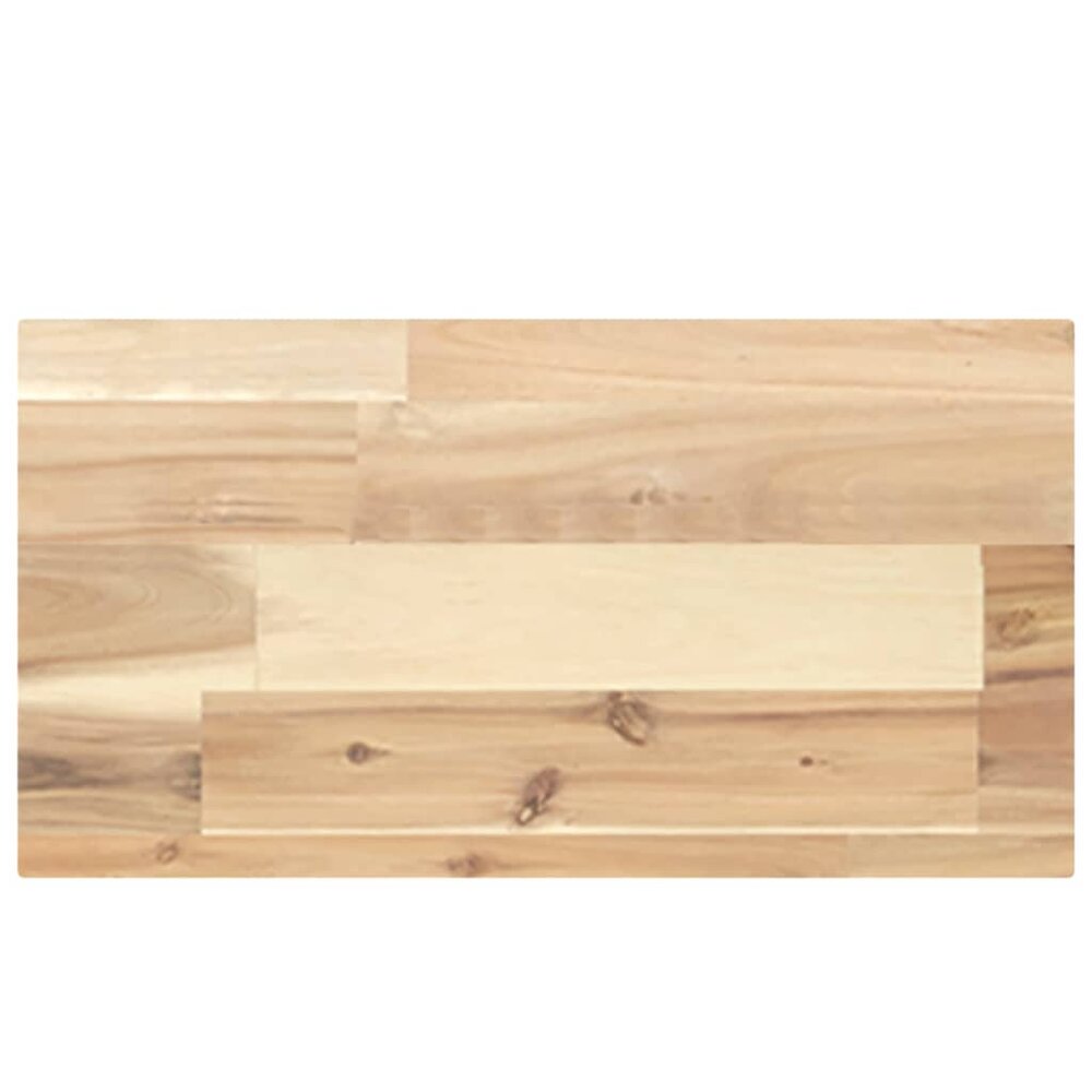 Wandschappen 4 st zwevend 40x20x4 cm onbehandeld acaciahout