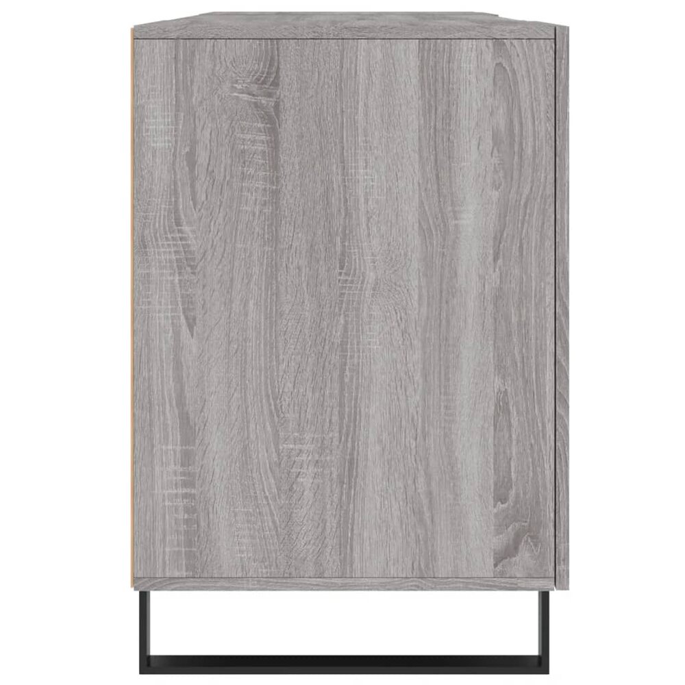 Bureau 140x50x75 cm bewerkt hout grijs sonoma eikenkleurig