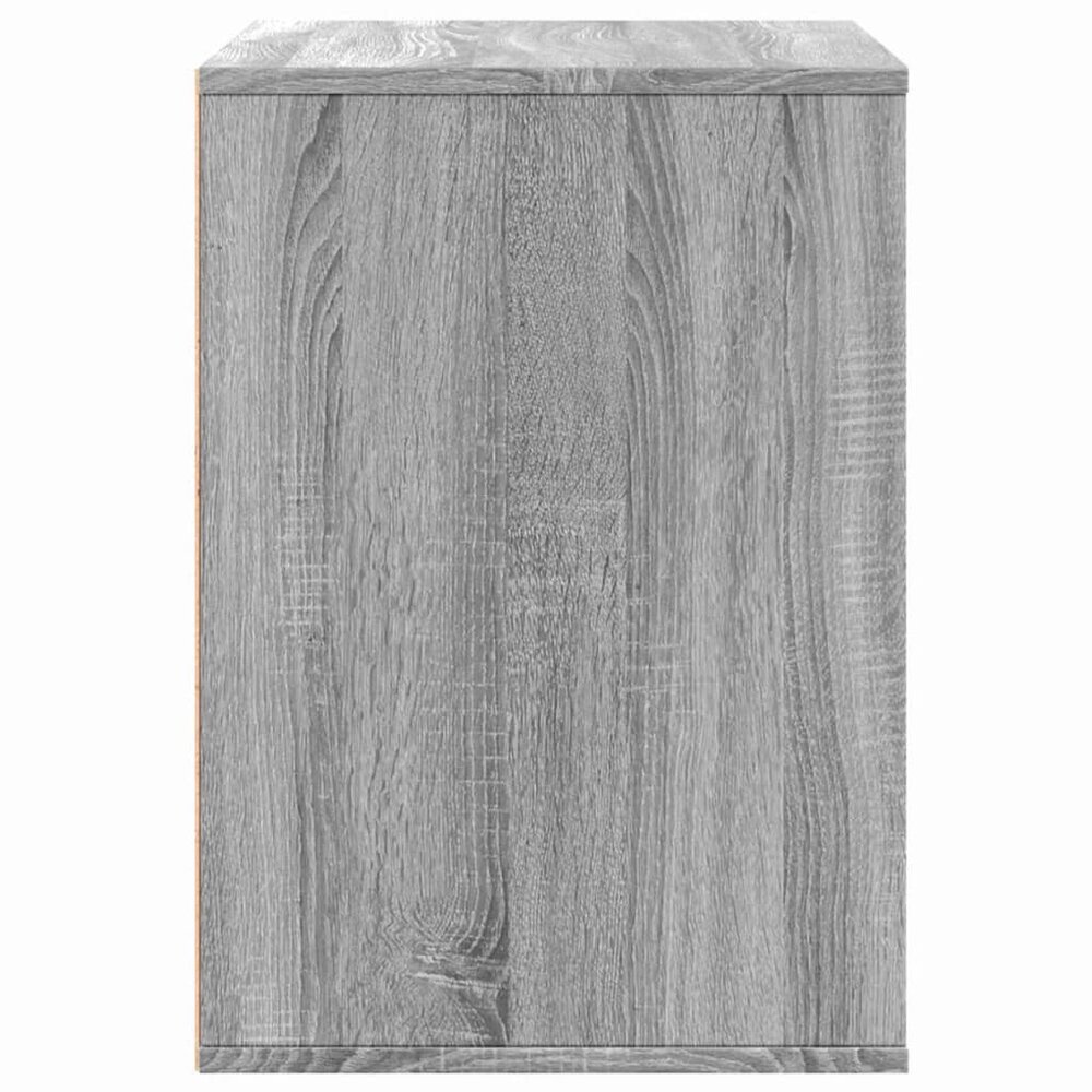 Ladekast 80x41x58 cm bewerkt hout grijs sonoma eikenkleurig