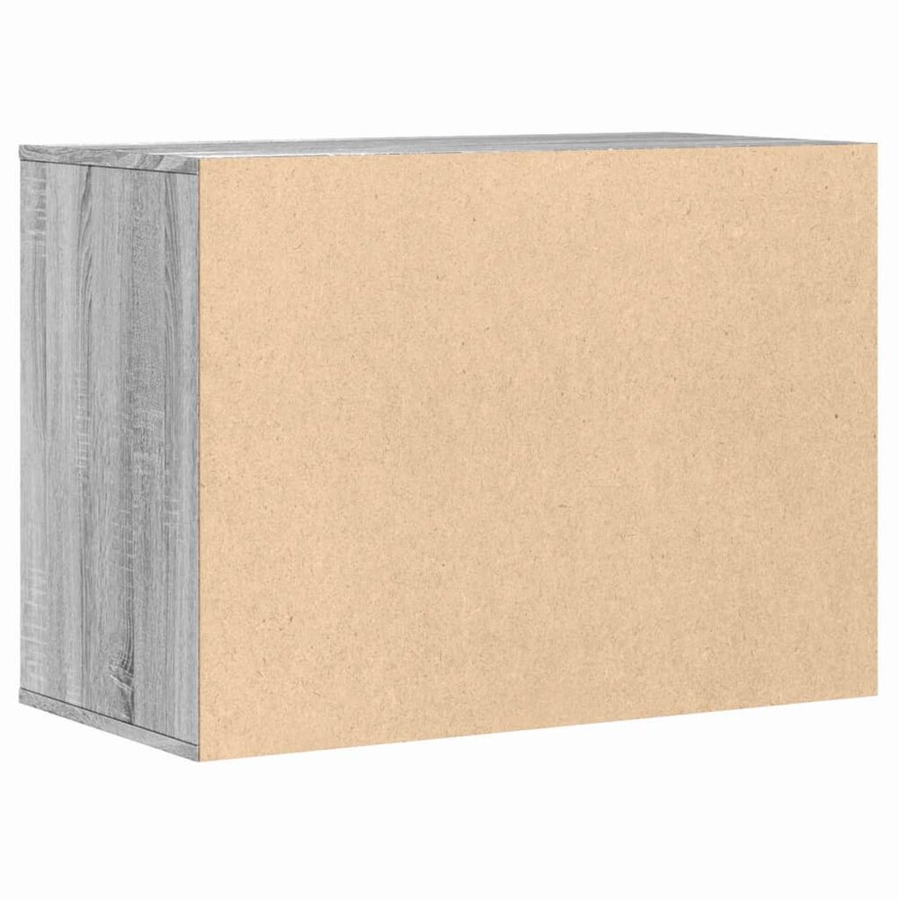 Ladekast 80x41x58 cm bewerkt hout grijs sonoma eikenkleurig