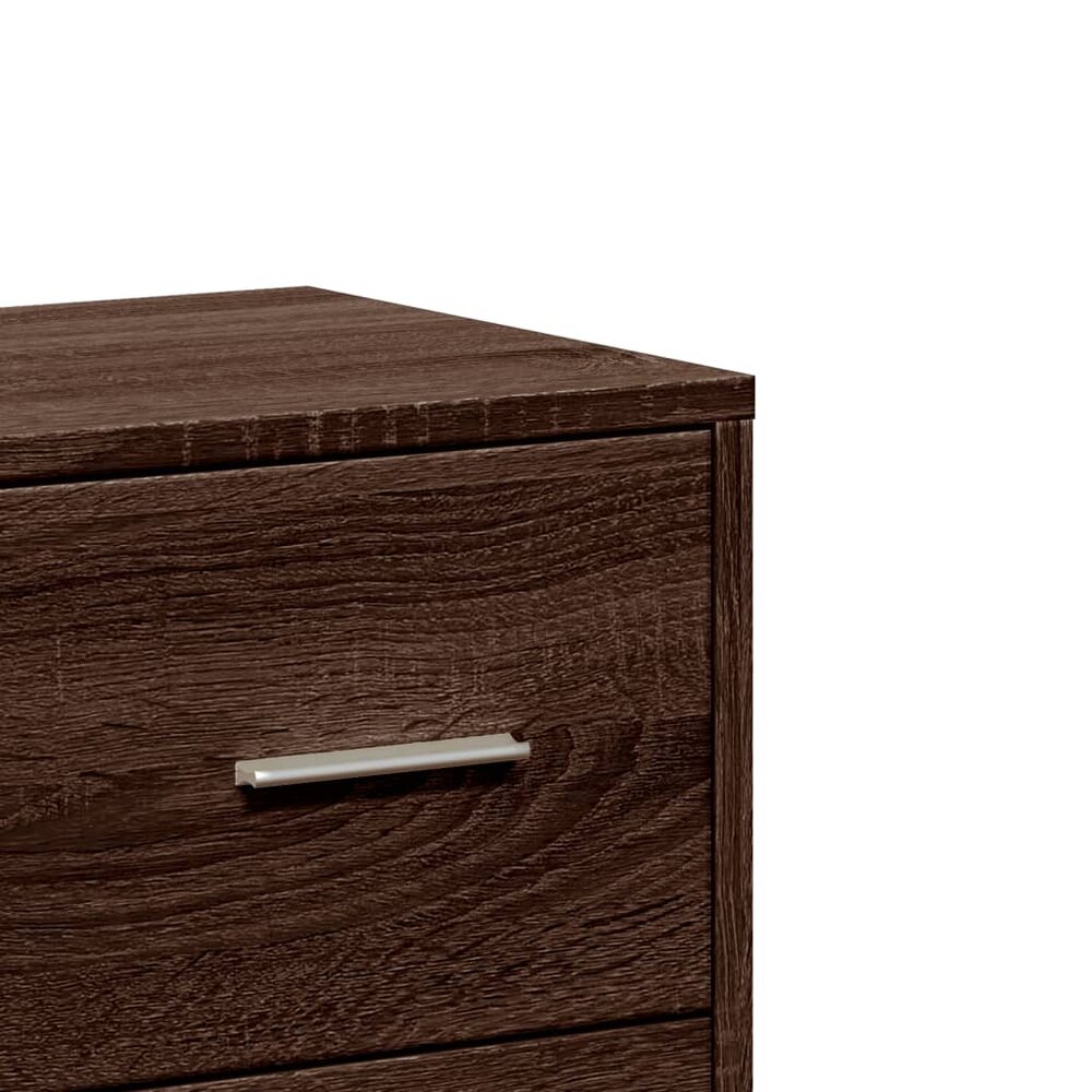 Dressoir 60x31x84 cm bewerkt hout bruin eikenkleur