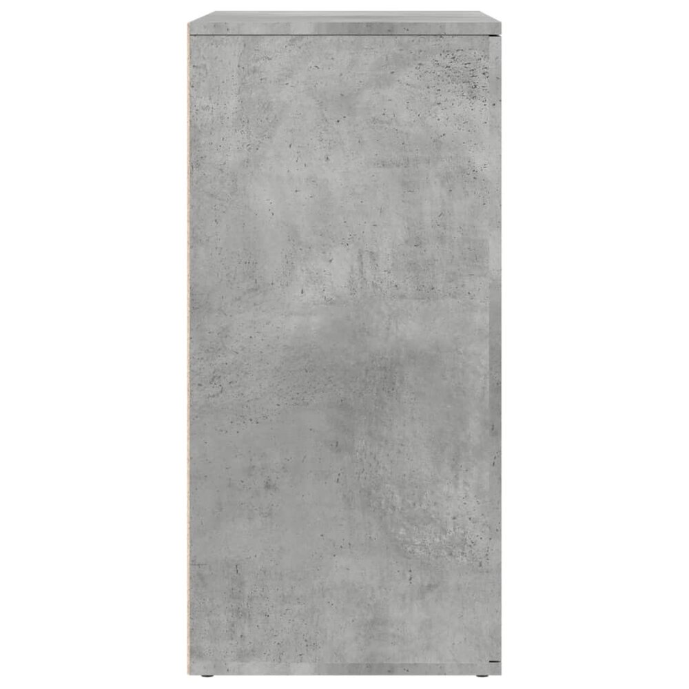Dressoir 79x38x80 cm bewerkt hout betongrijs