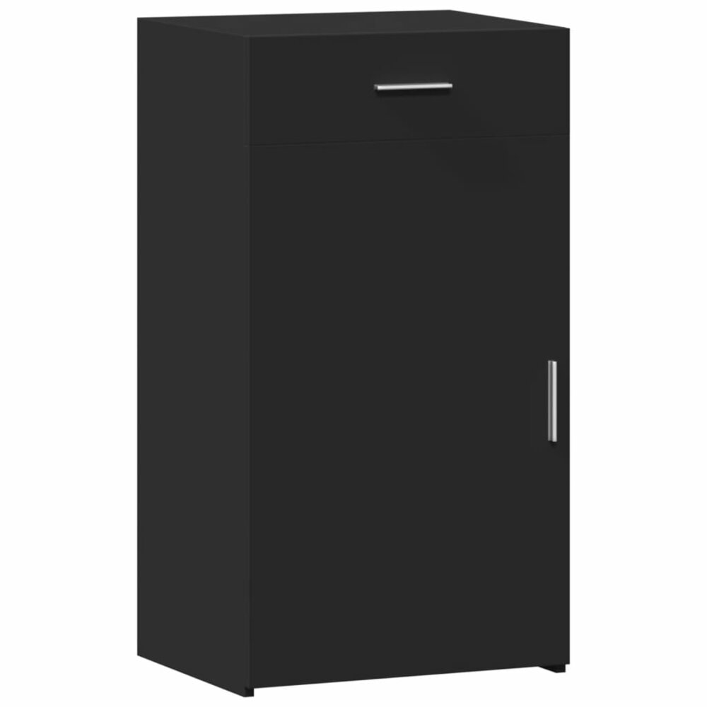 Dressoir 50x42,5x93 cm bewerkt hout zwart