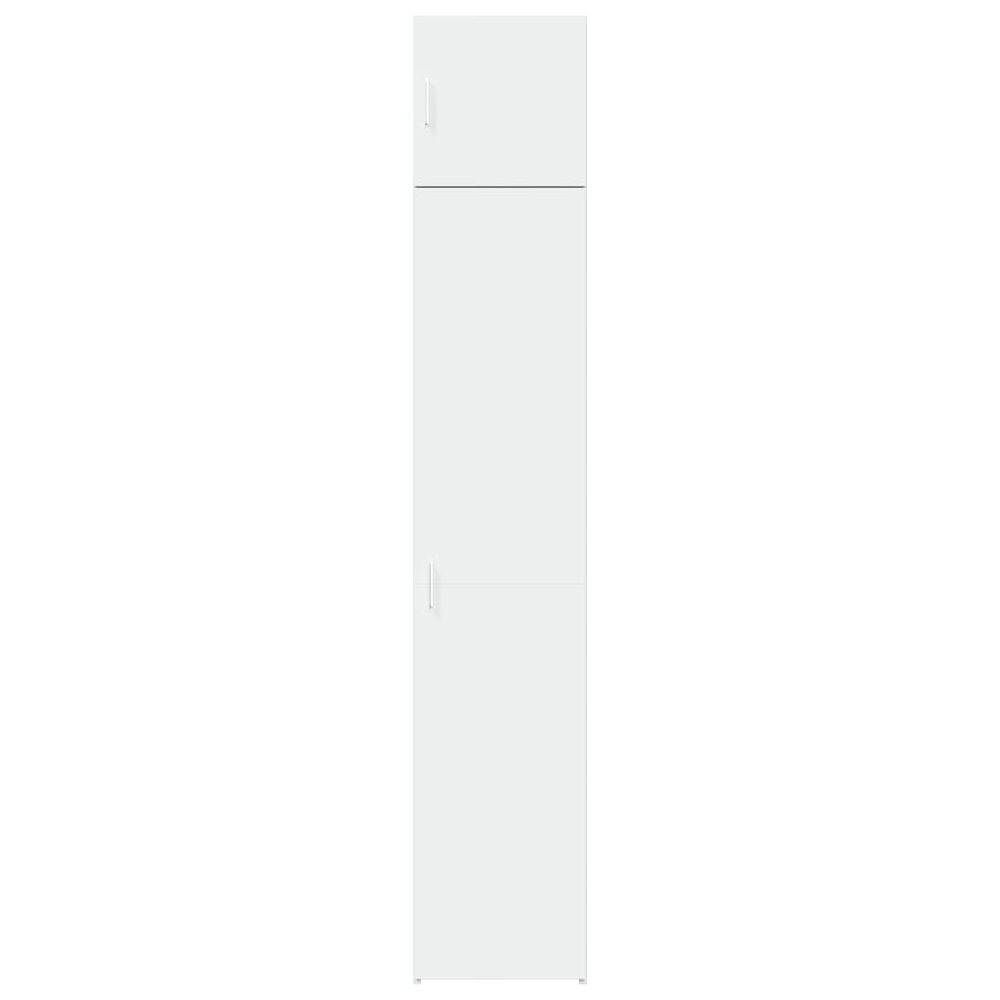 Opbergkast smal 40x42,5x225 cm bewerkt hout wit