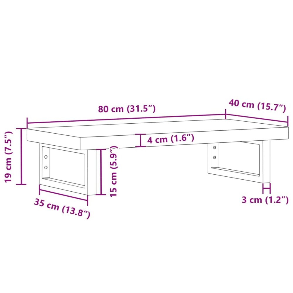 Badkamer wandschap staal en massief beukenhout