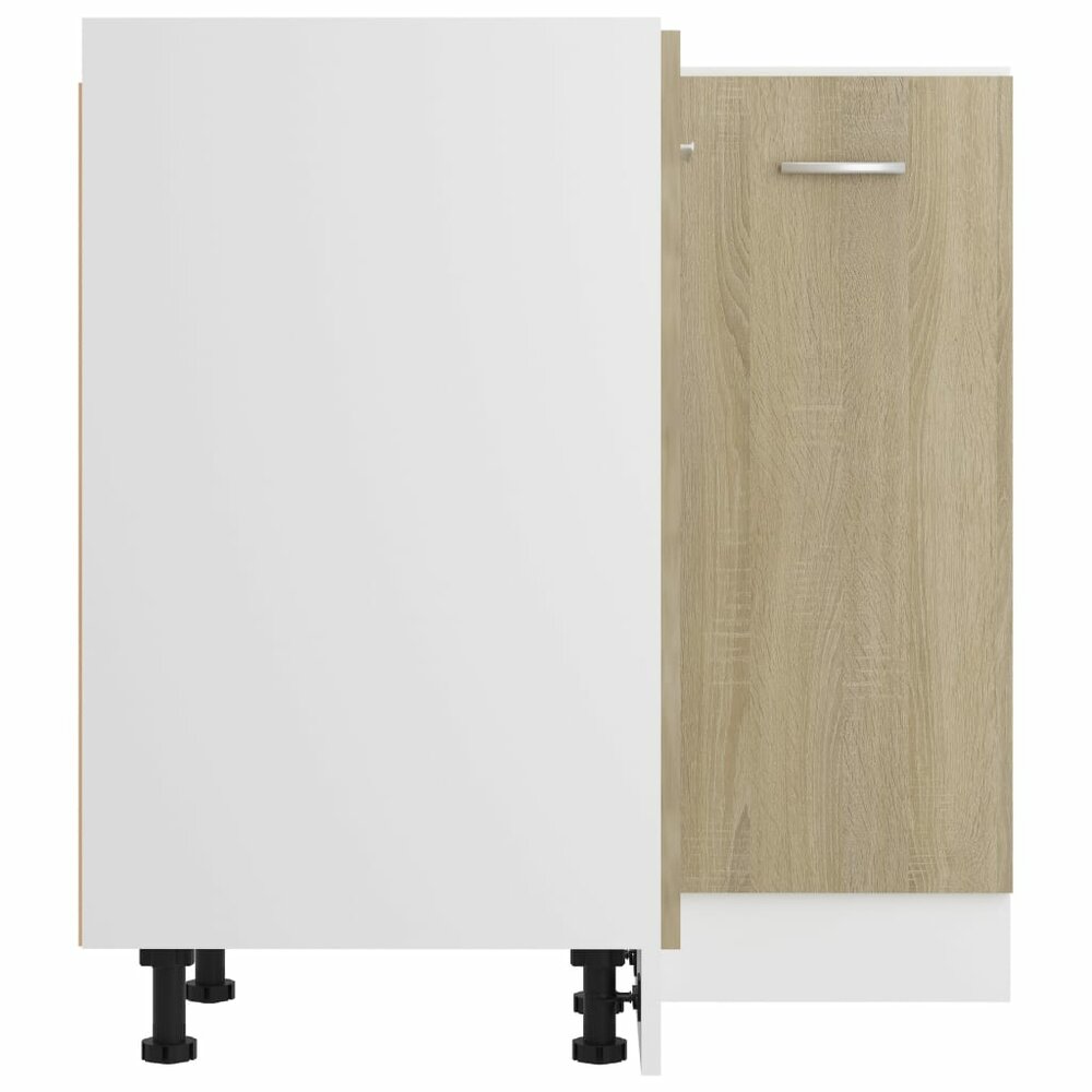 Hoekonderkast 75,5x75,5x81,5 cm spaanplaat sonoma eikenkleurig