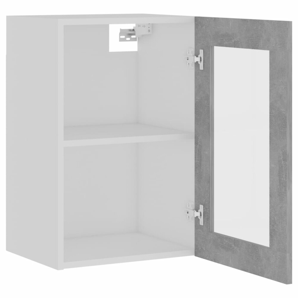 Hangkast 40x31x60 cm bewerkt hout betongrijs
