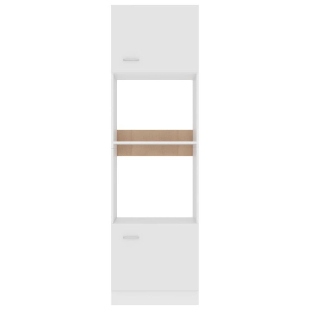 Magnetronkast 60x57x207 cm bewerkt hout wit