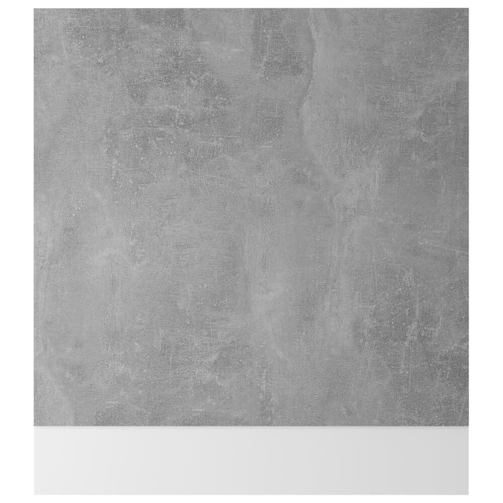 Vaatwasserpaneel 59,5x3x67 cm bewerkt hout betongrijs