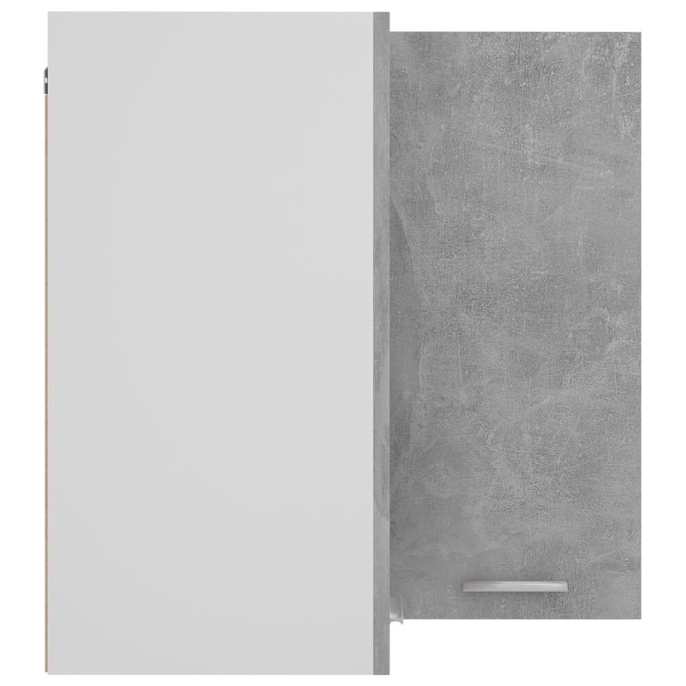 Hanghoekkast 57x57x60 cm bewerkt hout betongrijs