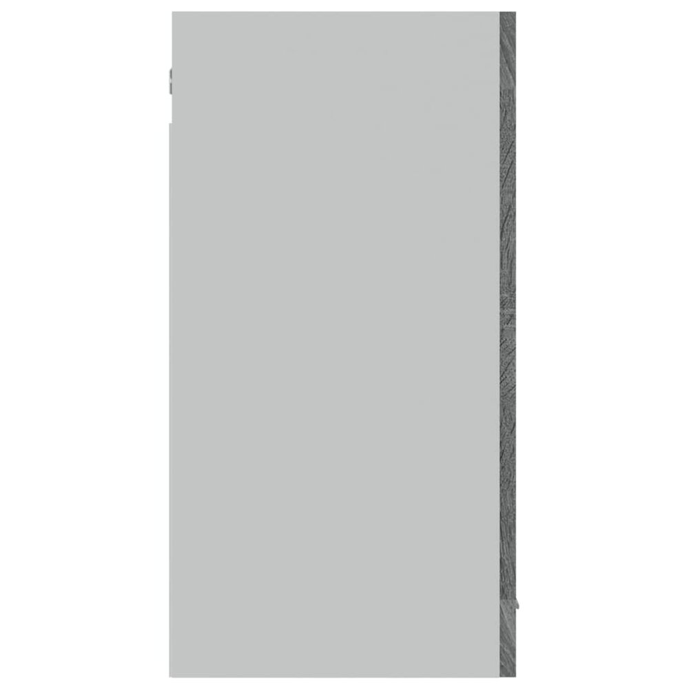 Hangkast 80x31x60 cm bewerkt hout grijs sonoma eikenkleurig
