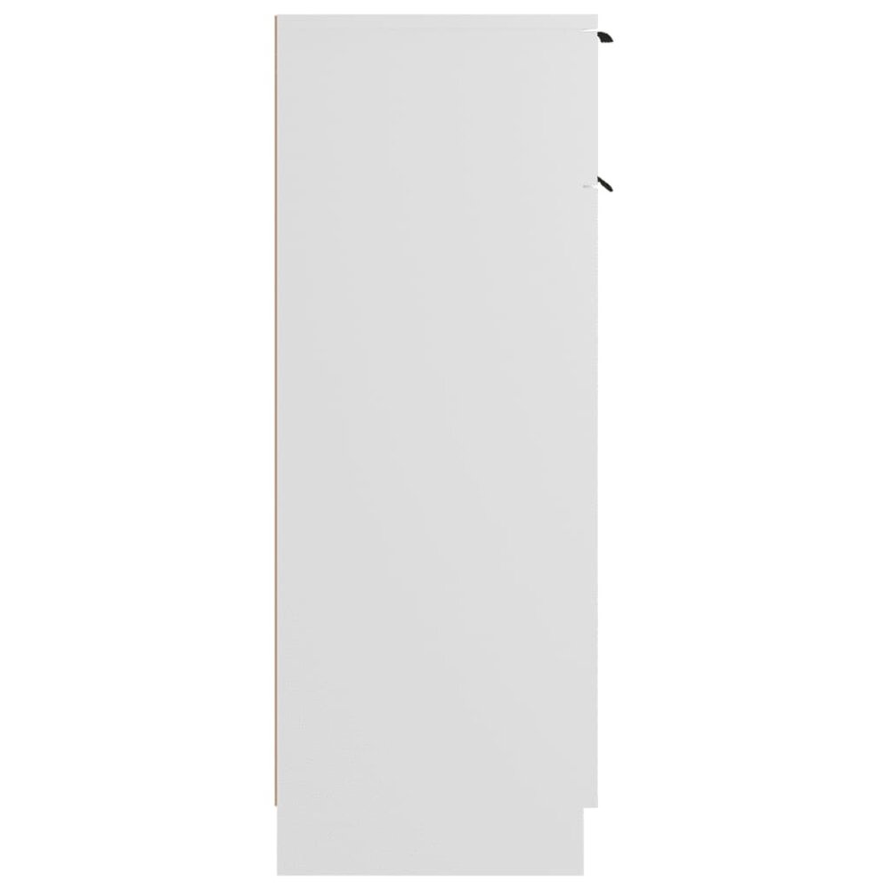 Badkamerkast 32x34x90 cm bewerkt hout wit