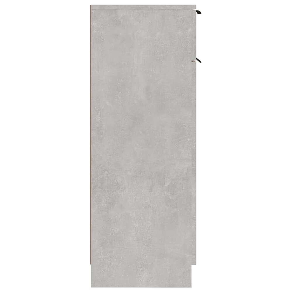 Badkamerkast 32x34x90 cm bewerkt hout betongrijs