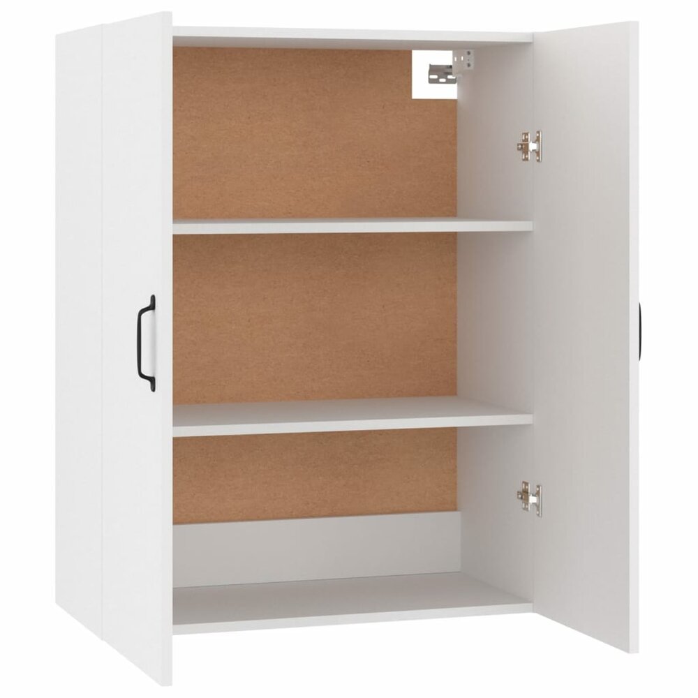 Hangkast 69,5x34x90 cm bewerkt hout wit