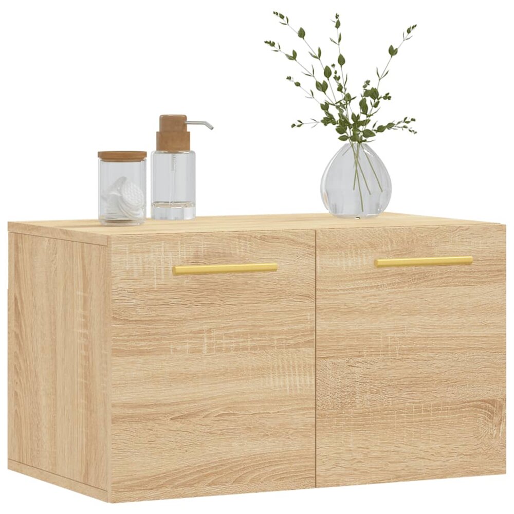 Wandkast 60x36,5x35 cm bewerkt hout sonoma eikenkleurig