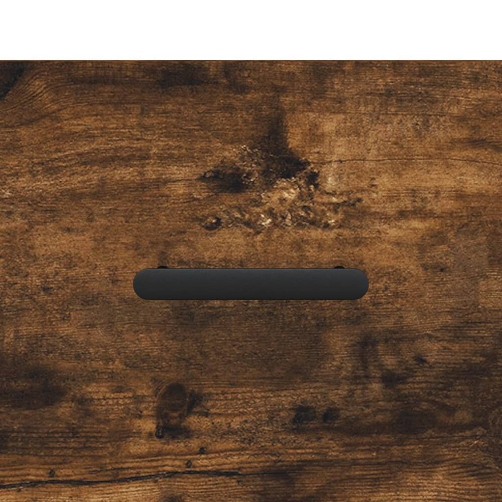 Wandkast 60x36,5x35 cm bewerkt hout gerookt eikenkleurig