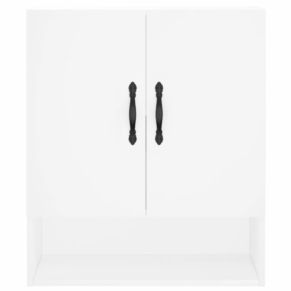 Wandkast 60x31x70 cm bewerkt hout wit