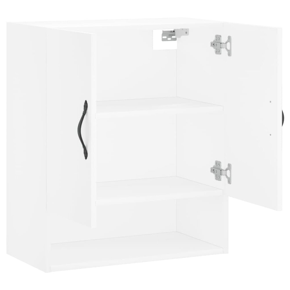 Wandkast 60x31x70 cm bewerkt hout wit