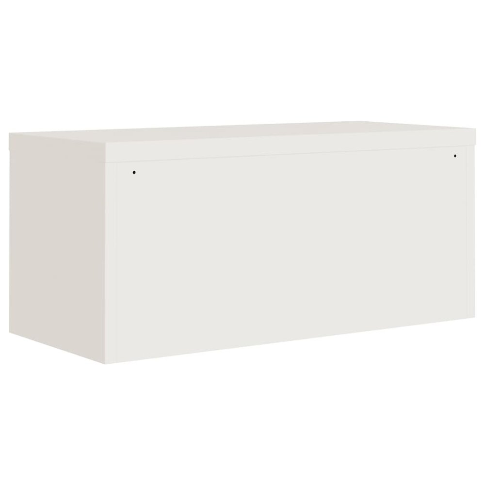 Archiefkast 90x40x180 cm staal wit