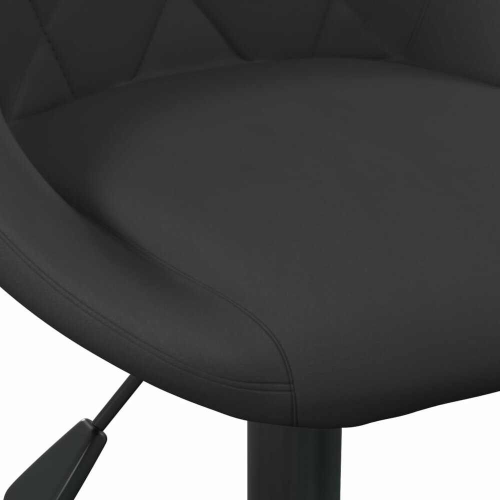 Eetkamerstoelen draaibaar 2 st fluweel zwart