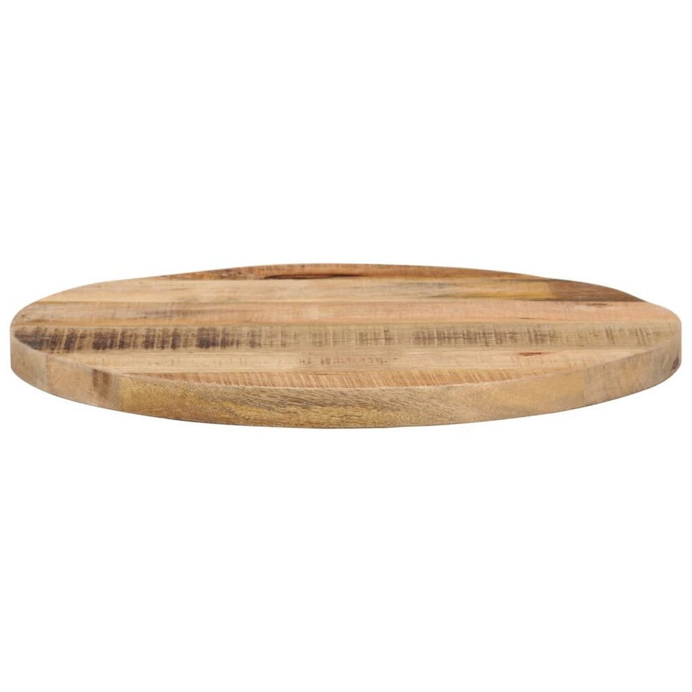 Tafelblad rond &Oslash; 50x3,8 cm massief ruw mangohout