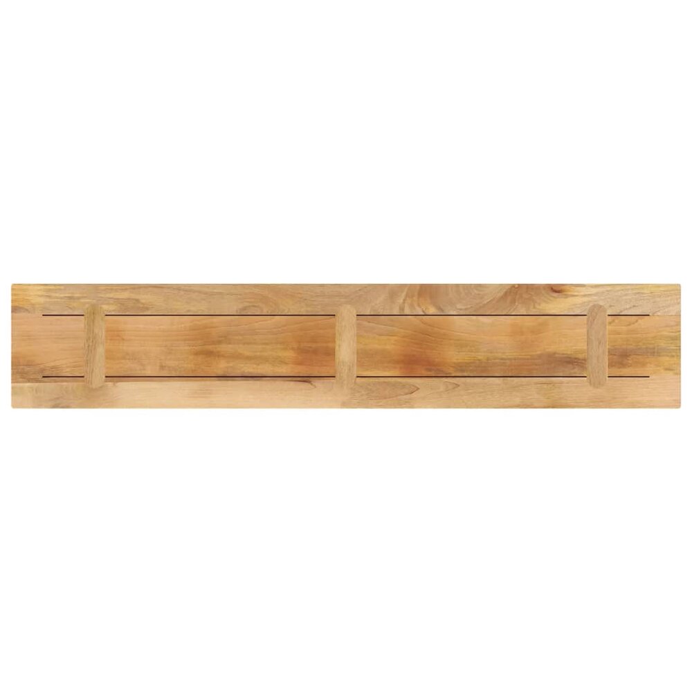Tafelblad rechthoekig 160x20x3,8 cm massief ruw mangohout