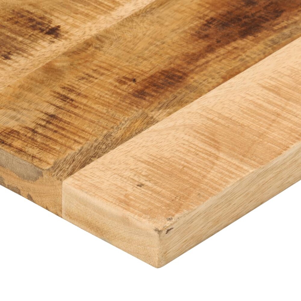 Tafelblad rechthoekig 160x20x3,8 cm massief ruw mangohout