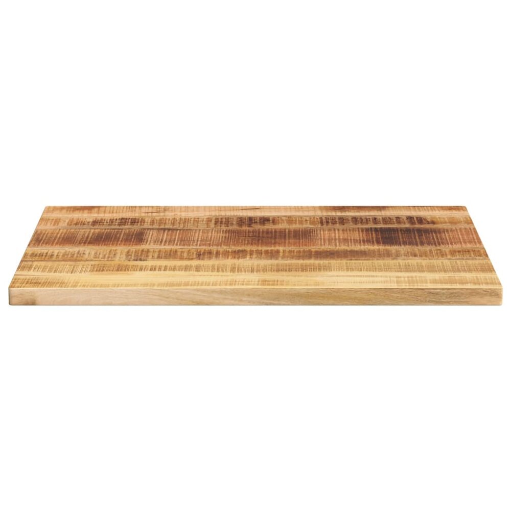 Tafelblad rechthoekig 90x50x2,5 cm massief ruw mangohout