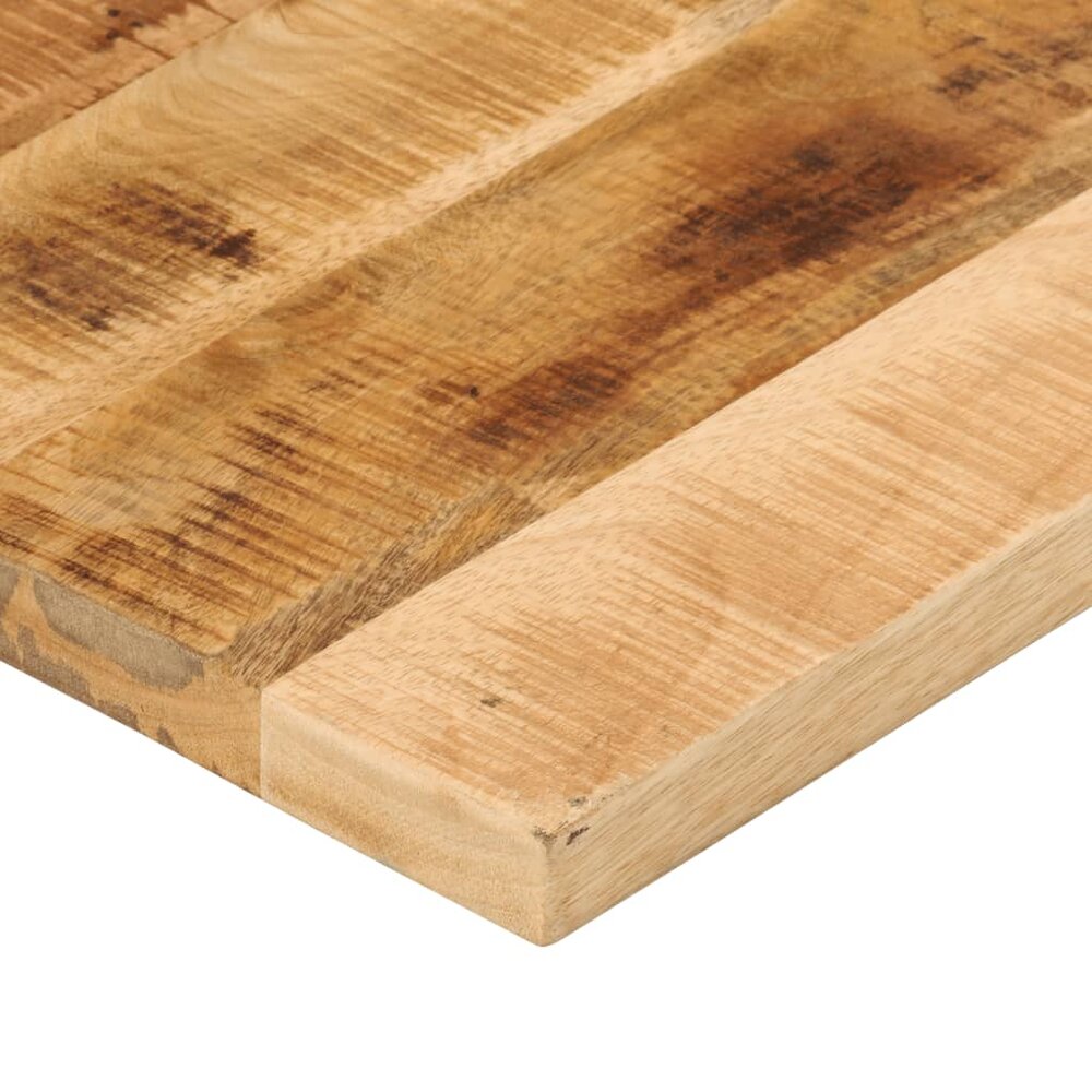 Tafelblad rechthoekig 90x50x2,5 cm massief ruw mangohout