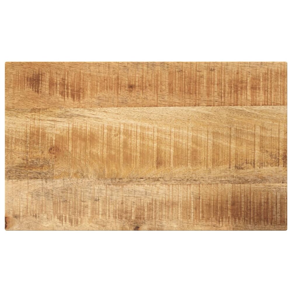 Tafelblad rechthoekig 50x40x2,5 cm massief ruw mangohout