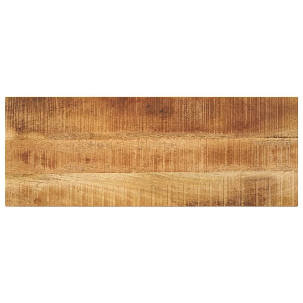 Tafelblad rechthoekig 80x30x2,5 cm massief ruw mangohout