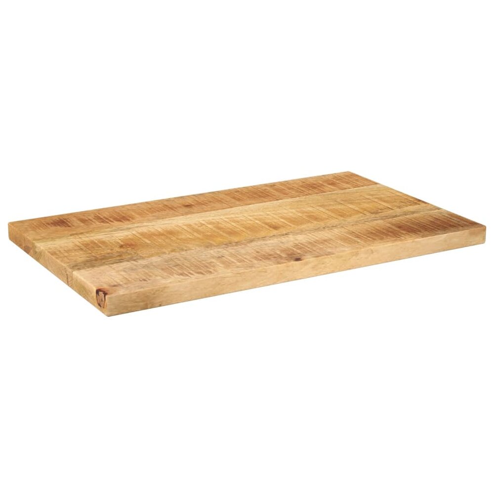 Tafelblad rechthoekig 60x20x2,5 cm massief ruw mangohout