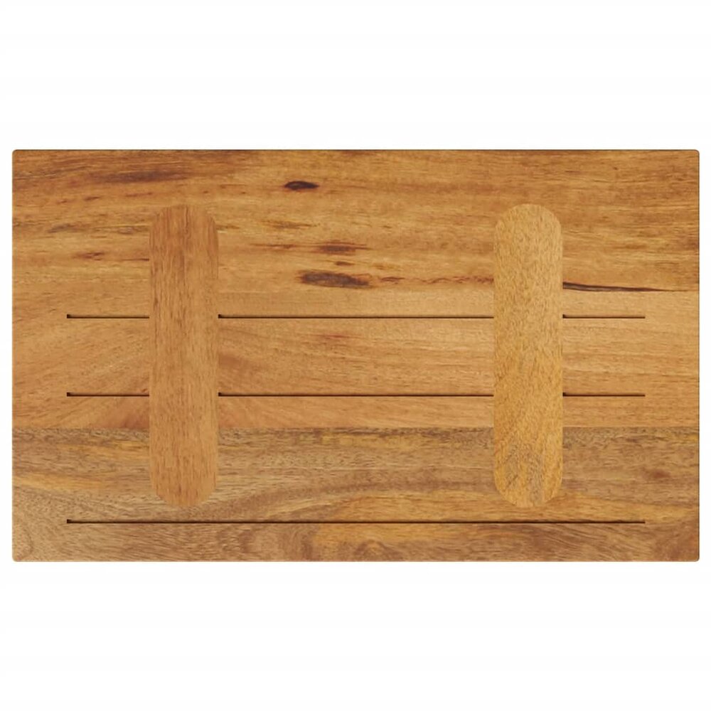 Tafelblad rechthoekig 50x30x2,5 cm massief mangohout