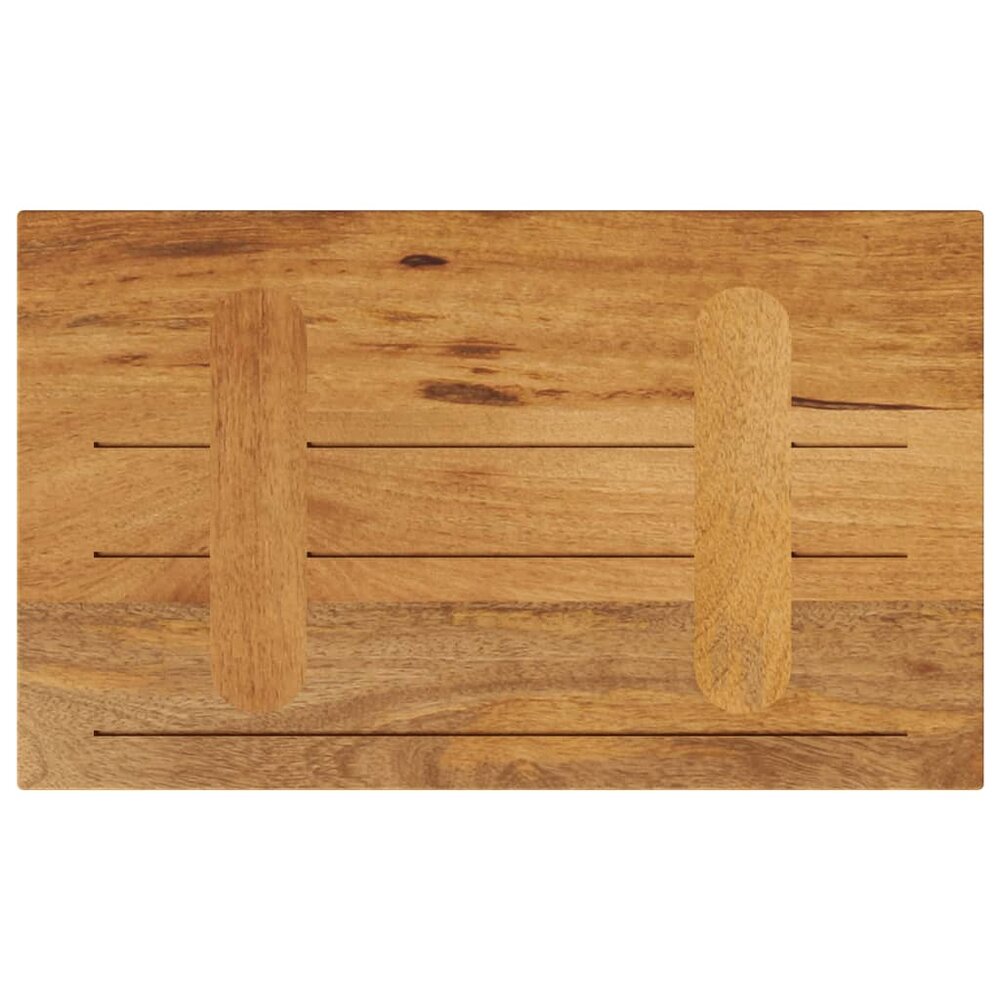 Tafelblad rechthoekig 60x20x2,5 cm massief mangohout