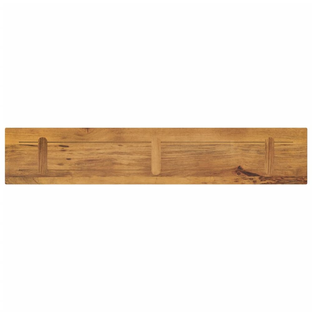 Tafelblad rechthoekig 140x30x3,8 cm massief mangohout