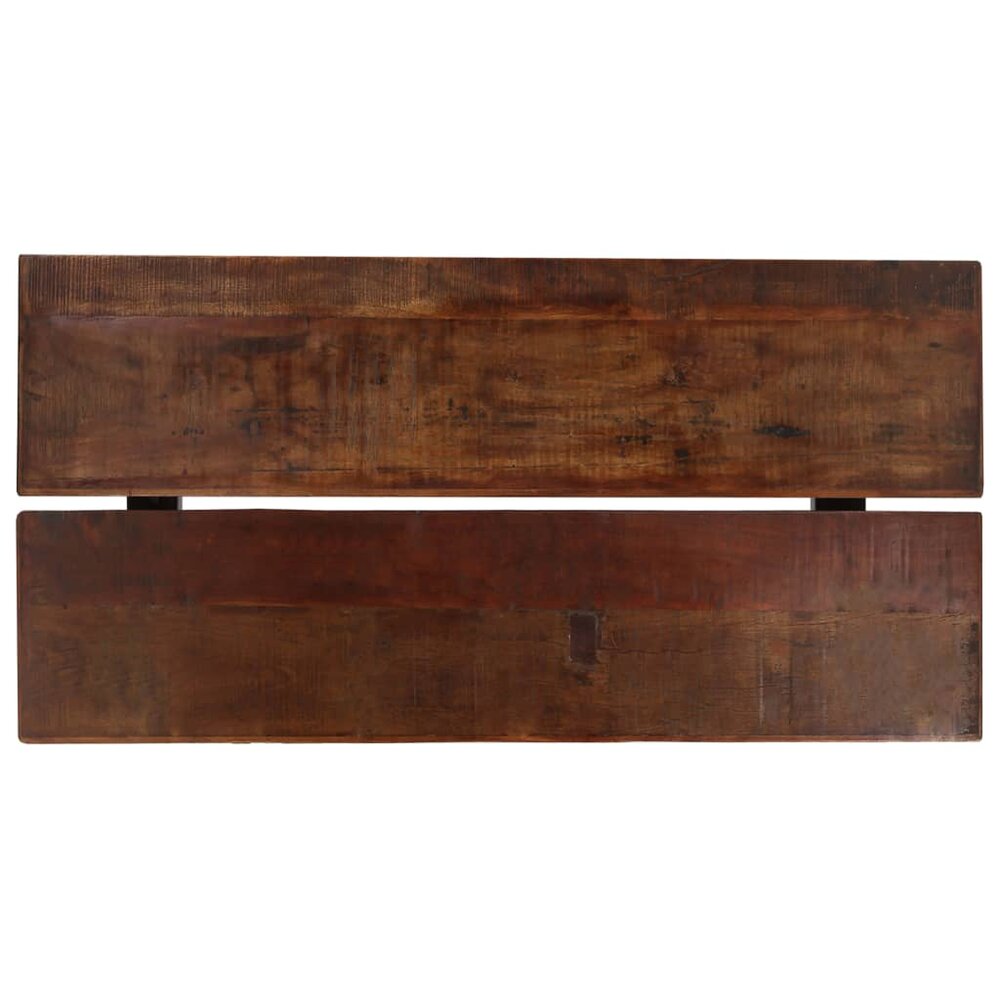Bartafel 150x70x107 cm massief gerecycled hout donkerbruin