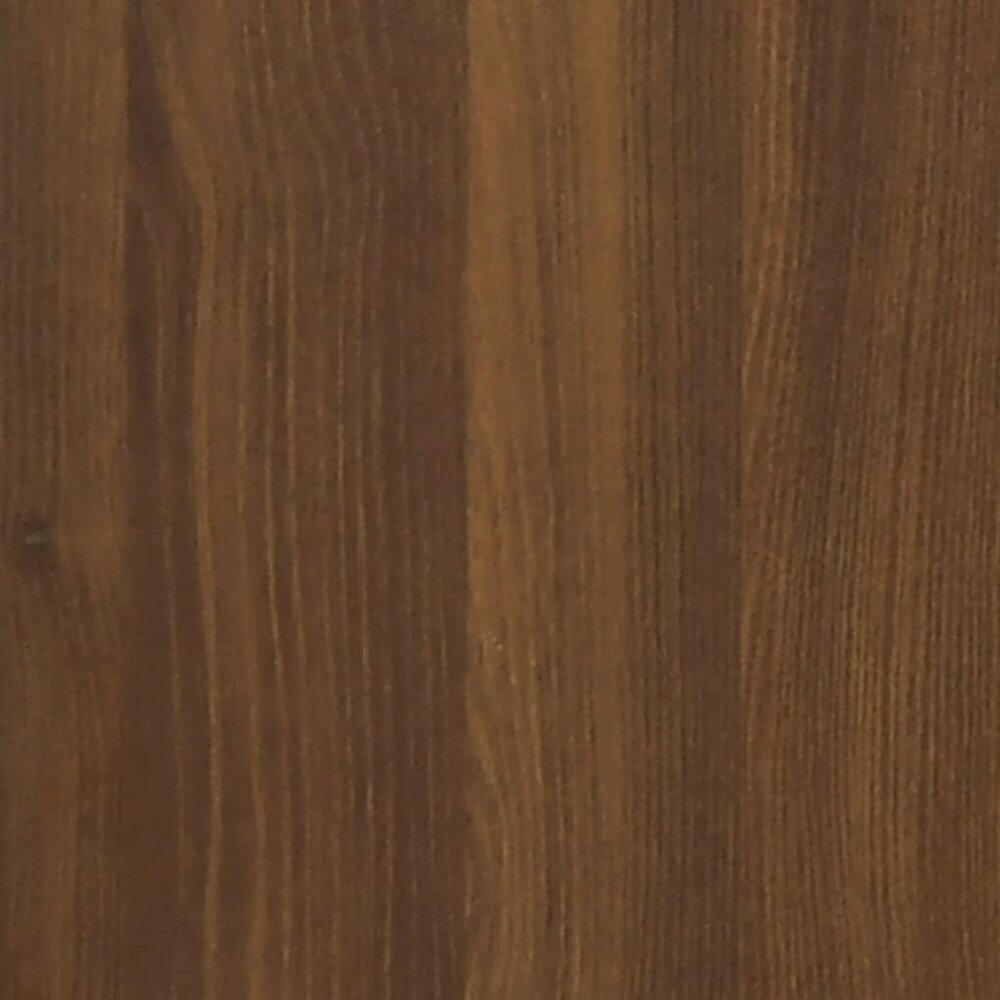 Nachtkastje 100x35x40 cm bewerkt hout bruin eikenkleur