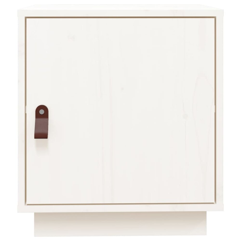 Nachtkastjes 2 st 40x34x45 cm massief grenenhout wit