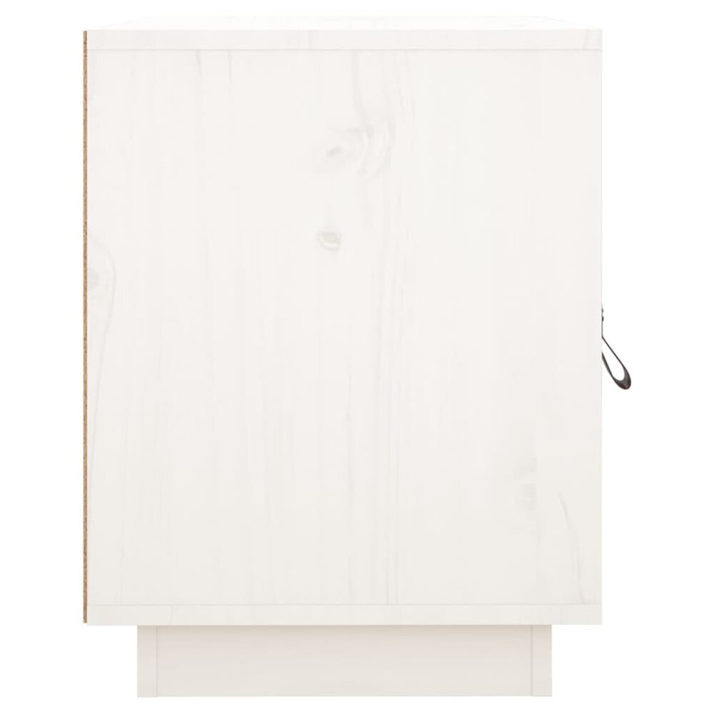 Nachtkastjes 2 st 40x34x45 cm massief grenenhout wit