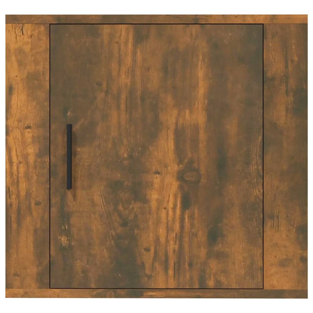 Nachtkastjes 2 st wandgemonteerd 50x30x47 cm gerookt eikenkleur