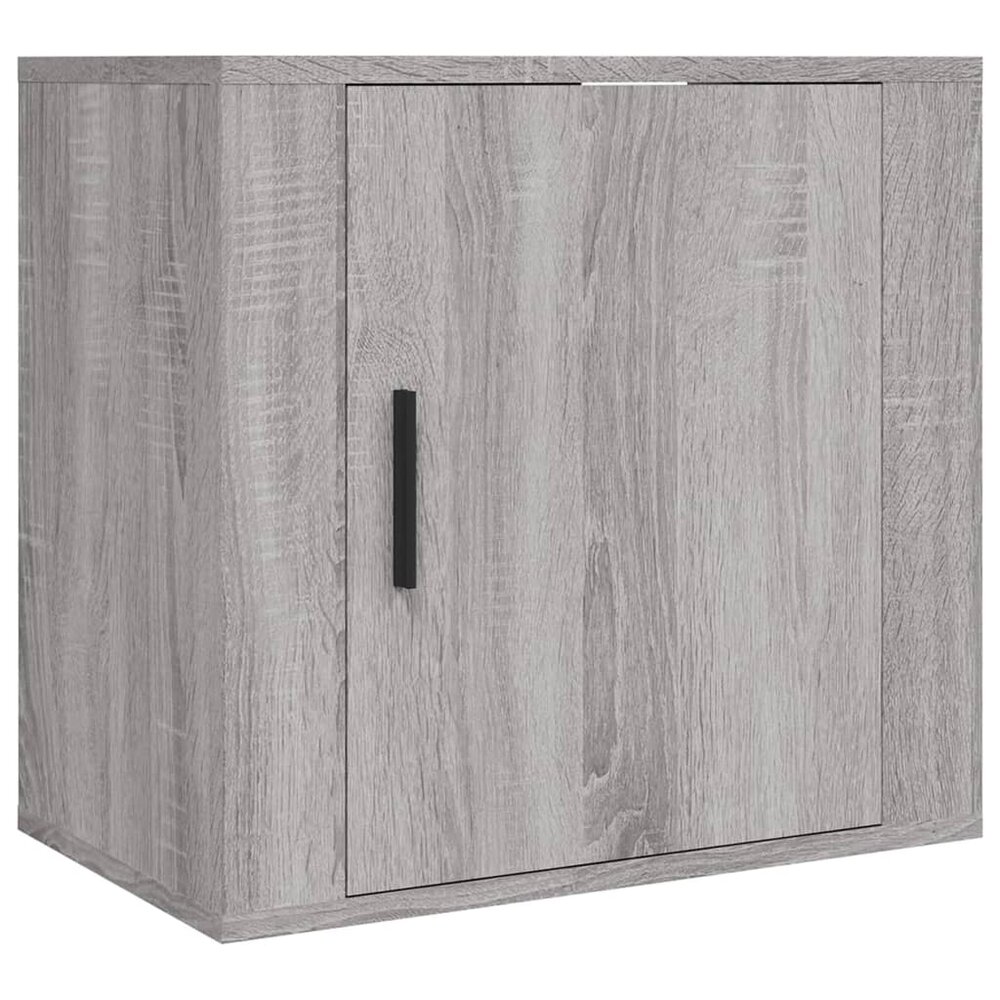 Nachtkastjes 2 st wandgemonteerd 50x30x47 cm grijs sonoma eiken