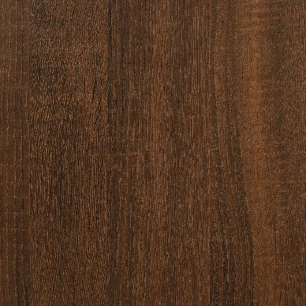 Nachtkastje 34x35,5x45 cm bewerkt hout bruin eikenkleur