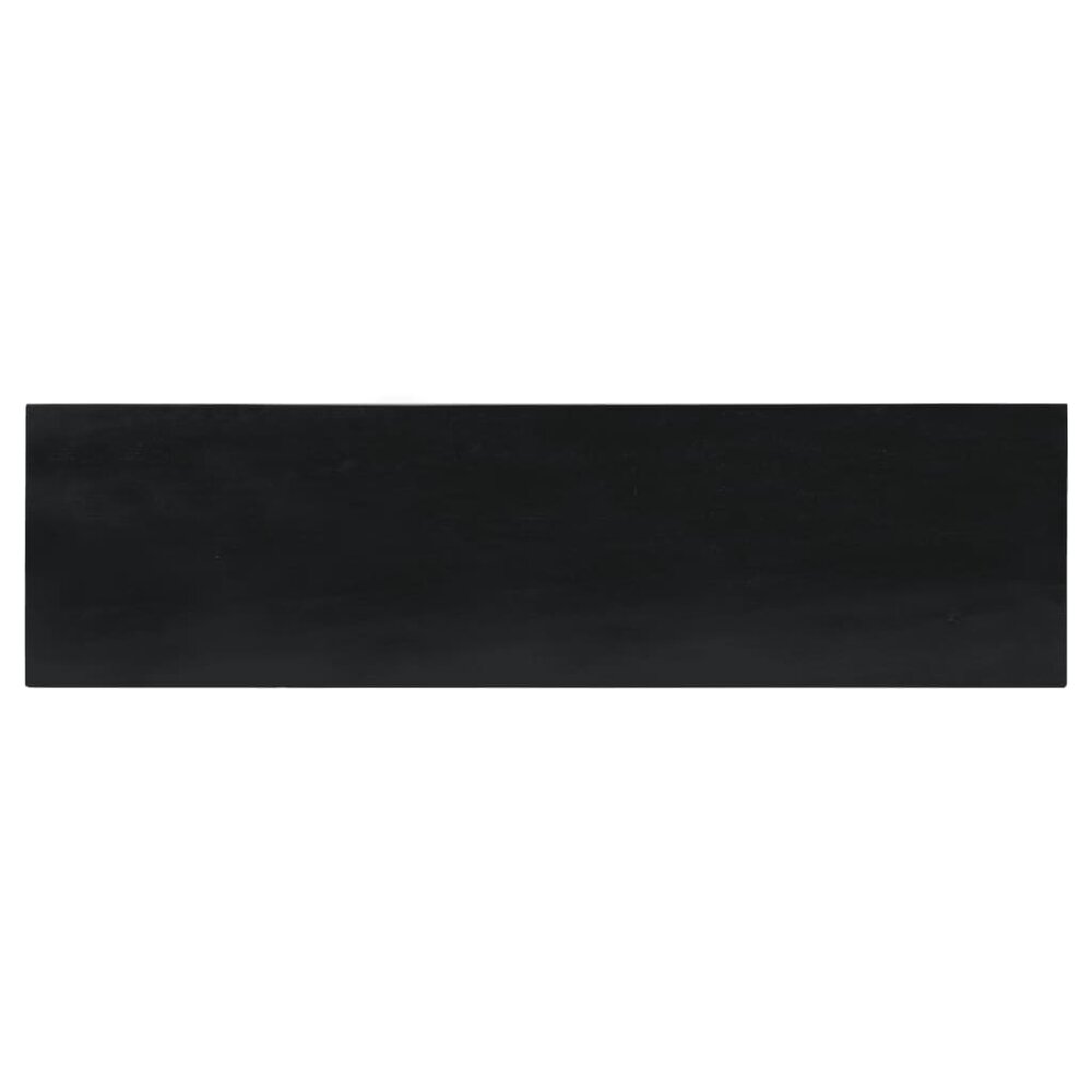 Wandtafel 110x30x75 cm massief mahoniehout zwart