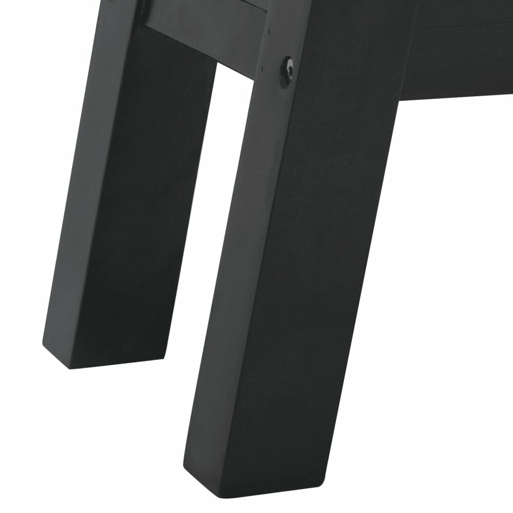 Wandtafel 110x30x75 cm massief mahoniehout zwart