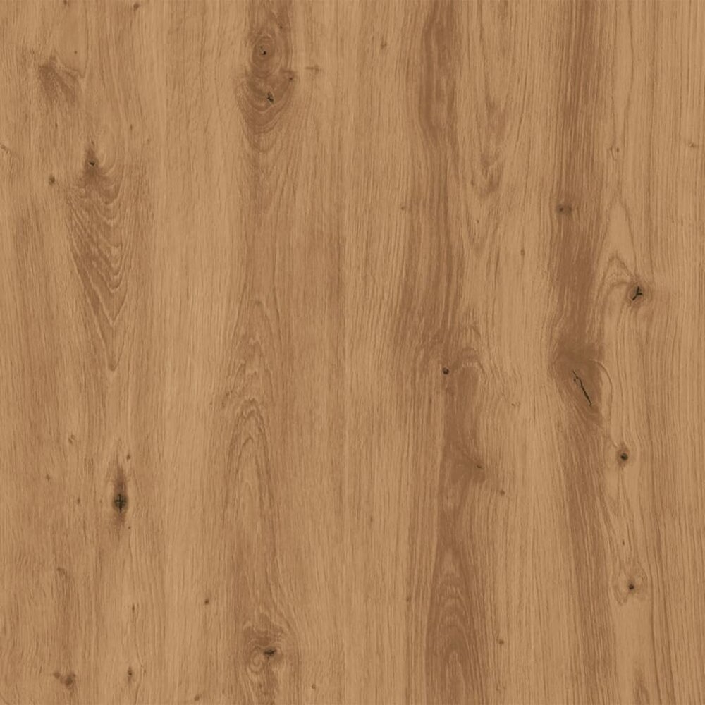 Rolkast 37x33x42,5 cm bewerkt hout artisanaal eikenkleurig
